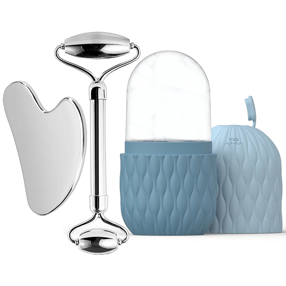 Ice Face Roller & Gua Sha Set