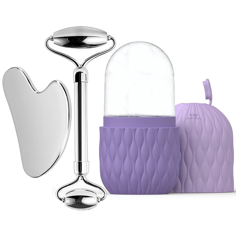 Ice Face Roller & Gua Sha Set