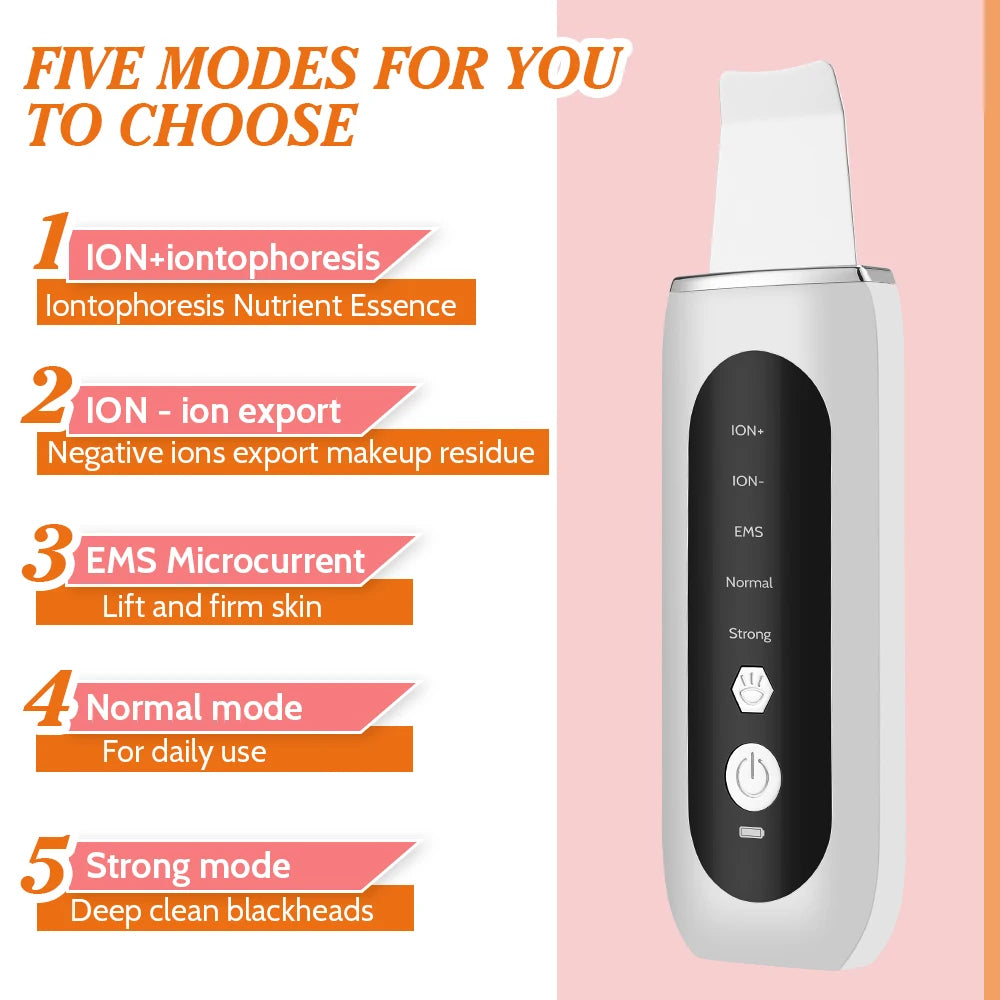 5-in-1 Ultrasonic Skin Scrubber