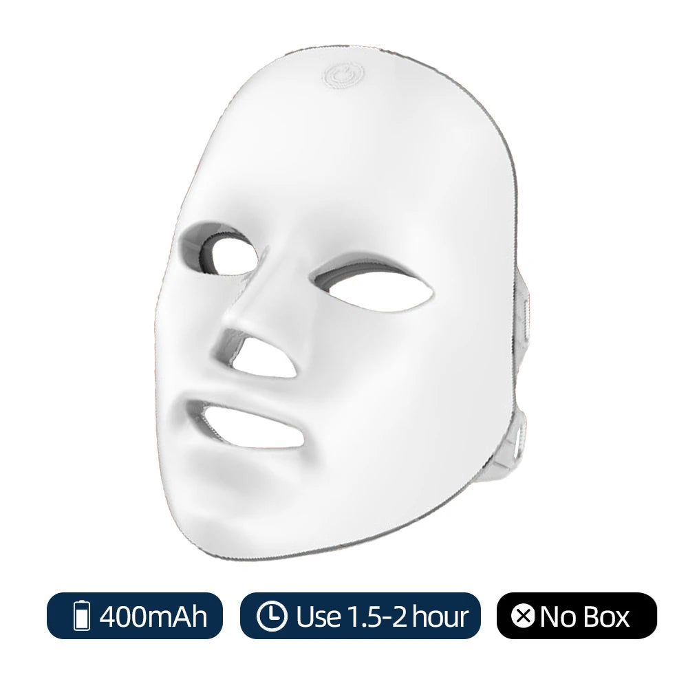 7 Color LED Light Therapy Face Mask Spa Treatment At Home