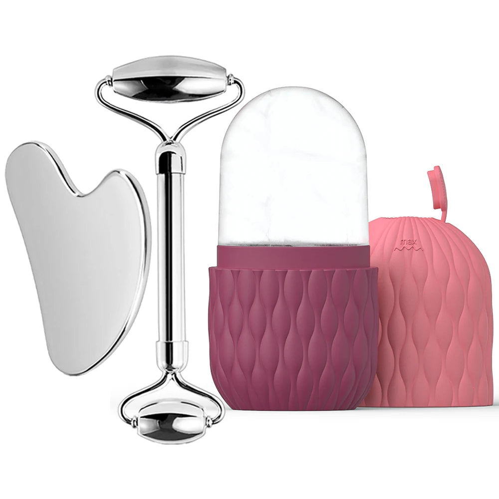 Ice Face Roller & Gua Sha Set