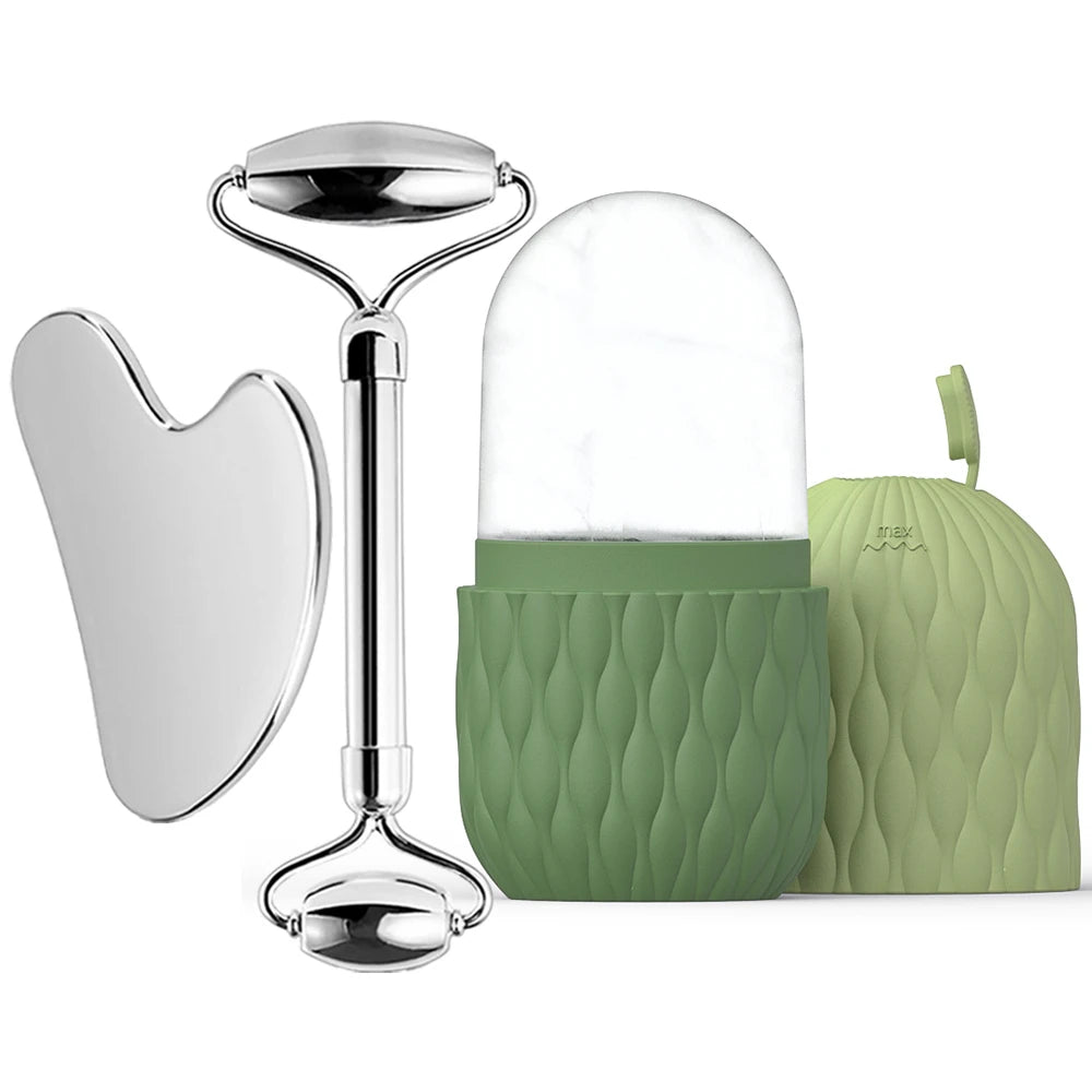 Ice Face Roller & Gua Sha Set